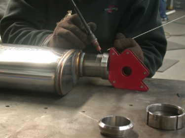 Be sure to weld a little at a time and allow time for the area to cool in between welds.